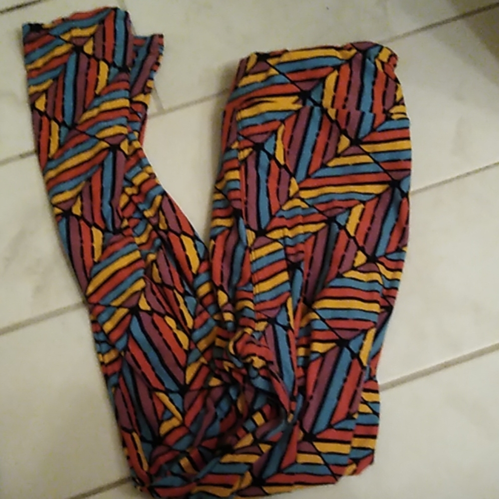 Colorful Striped LulaRoe Leggings
